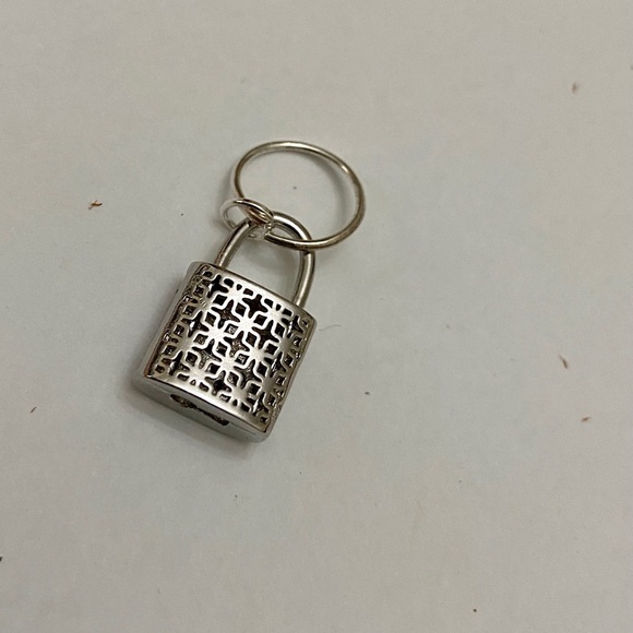 Brown Braided Leather Bracelet with Padlock Charm - Picture 10 of 12